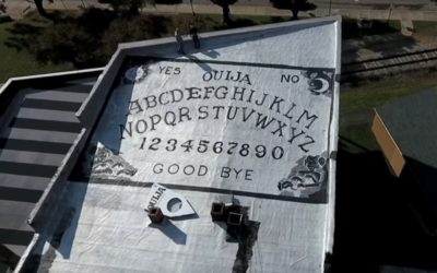 World’s Largest Ouija Board Covers Roof Top of Old Pennsylvania Hotel